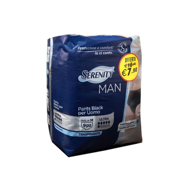 Serenity Man Pants Ultra Nero Taglia M 9pz