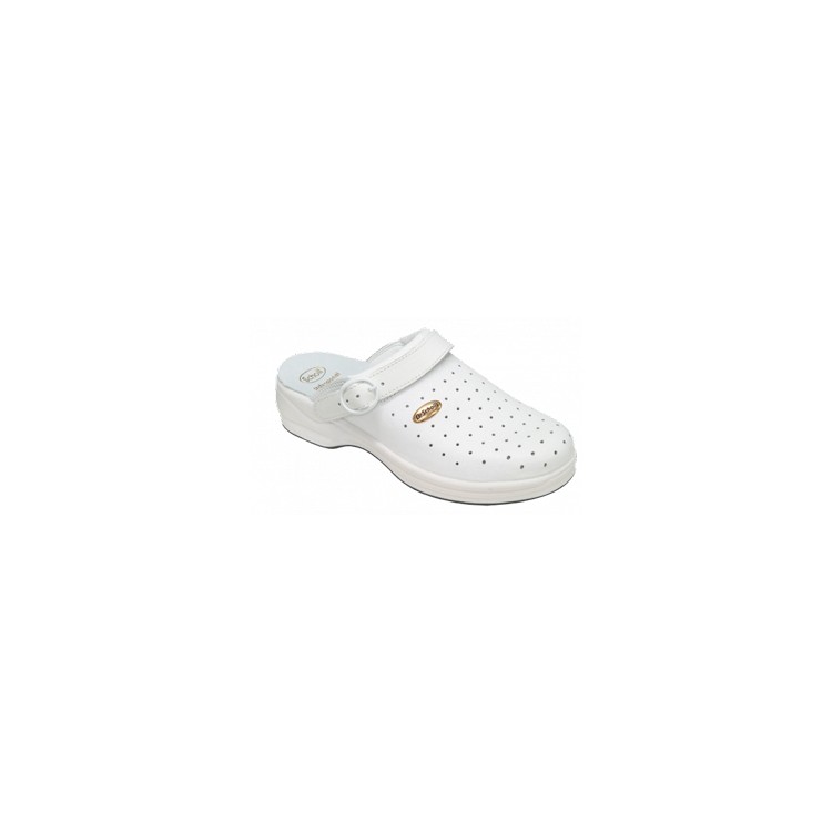 Scholl New Bonus Punched Bycast Bianco