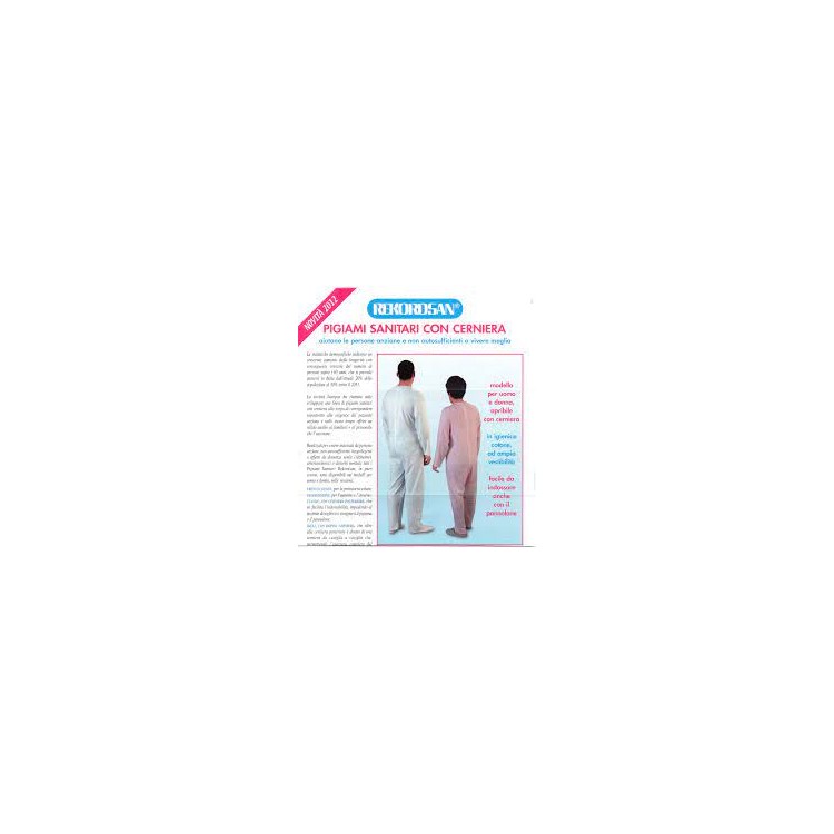 Recordsan Pigiama Donna Fresco Cotone Cerniera Posteriore