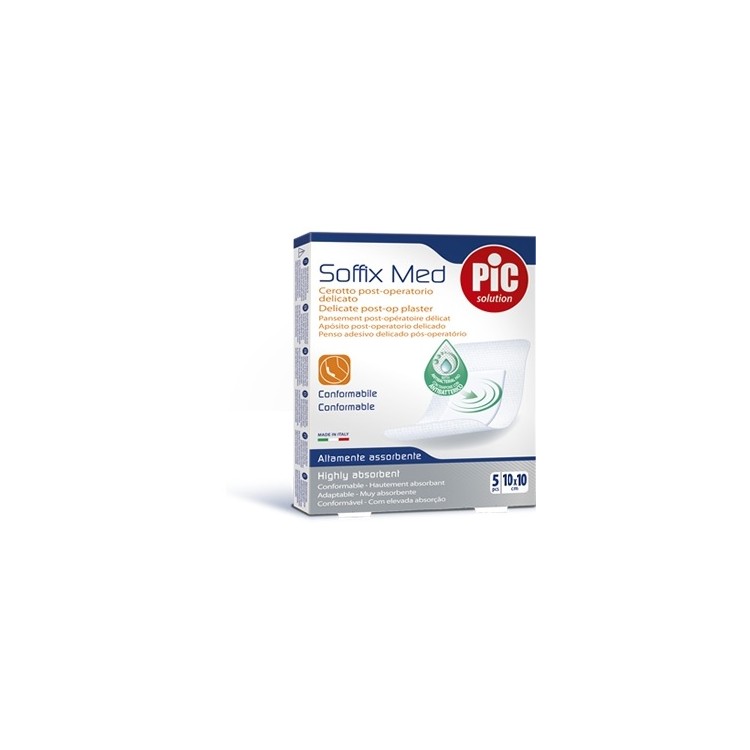 Pic Solution Soffix Med Cerotto Post-Operatorio Delicato 10x10 5pcs