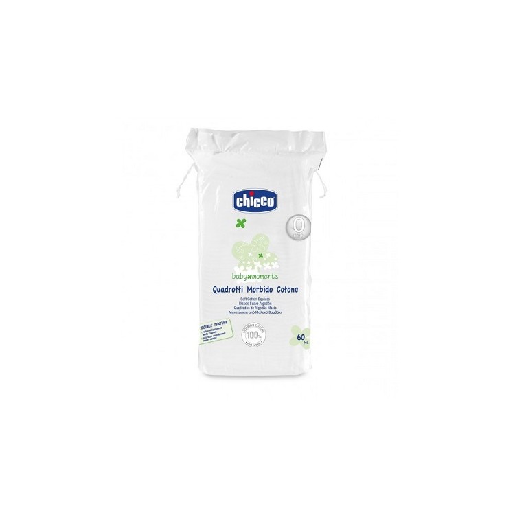Chicco Quadrotti Cotone 60pz Chicco Quadrotti Cotone 60pz